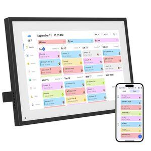 10.1 Inch Digital Calendar+Digital Picture Frame, 2025-2026 Desk Calendar Smart